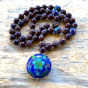 Vintage Cloisonné Necklace